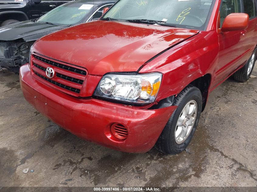 2003 Toyota Highlander V6 VIN: JTEHF21A230113341 Lot: 39997486