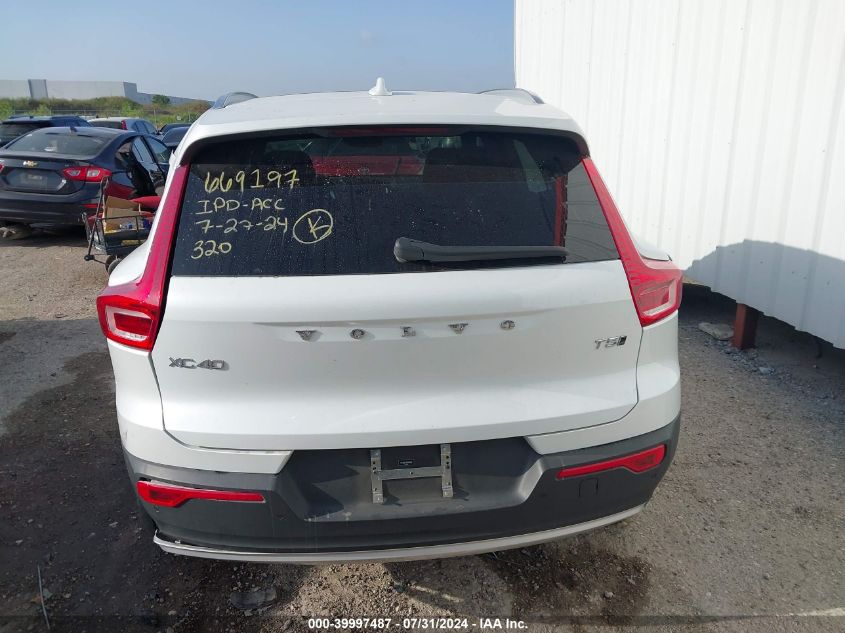 2021 Volvo Xc40 T5 Inscription VIN: YV4162UL7M2461268 Lot: 39997487