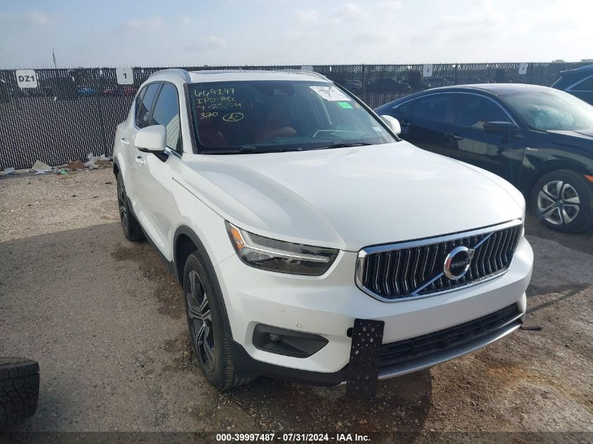 2021 Volvo Xc40 T5 Inscription VIN: YV4162UL7M2461268 Lot: 39997487