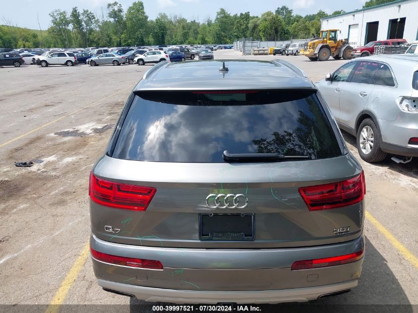 2017 AUDI Q7 3.0T PREMIUM - WA1LAAF71HD001791