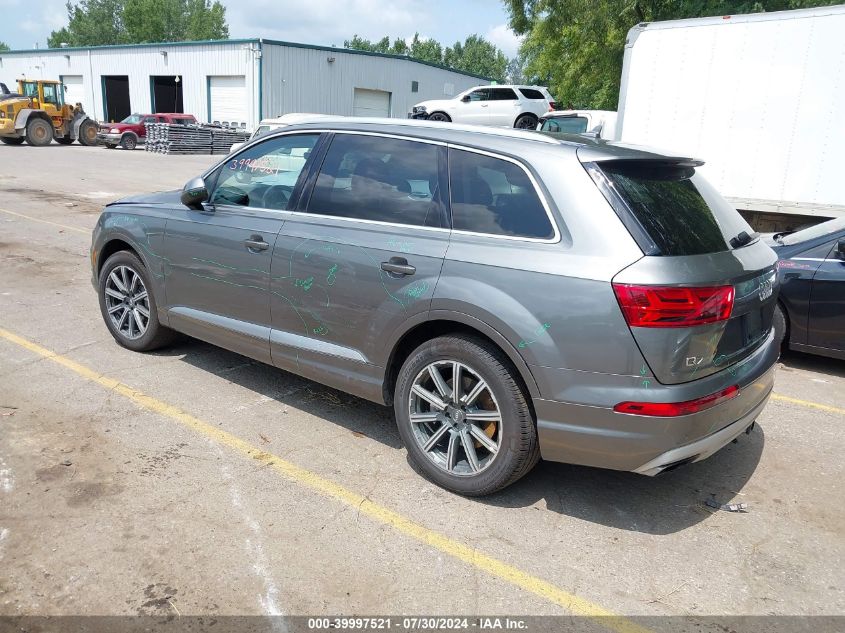 2017 Audi Q7 3.0T Premium VIN: WA1LAAF71HD001791 Lot: 39997521