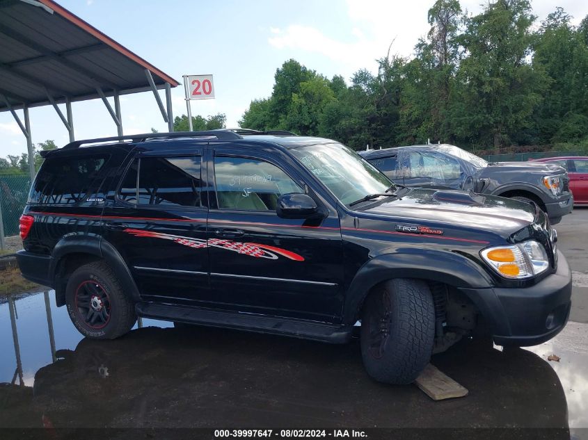 2003 Toyota Sequoia Limited VIN: 5TDBT48A33S144325 Lot: 39997647