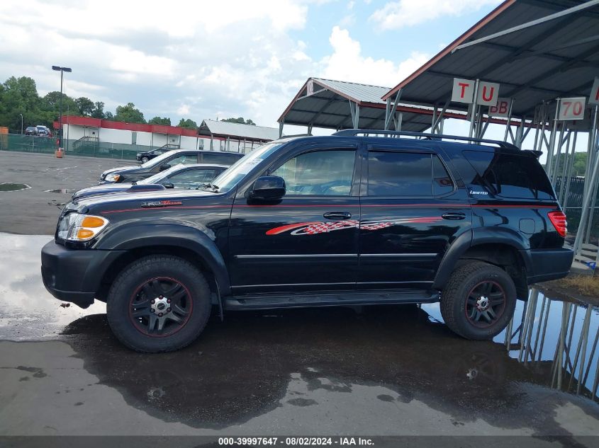 2003 Toyota Sequoia Limited VIN: 5TDBT48A33S144325 Lot: 39997647