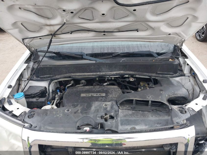 2010 Honda Pilot Ex-L VIN: 5FNYF4H52AB028863 Lot: 39997734