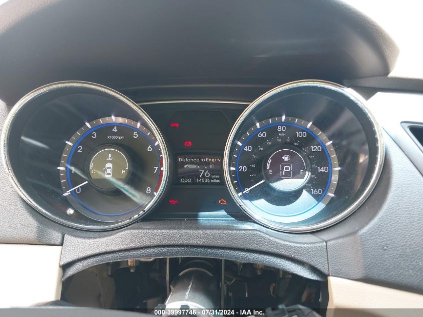 2013 Hyundai Sonata Gls VIN: 5NPEB4AC0DH793647 Lot: 39997746