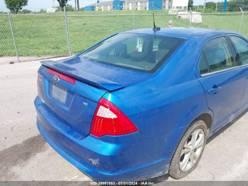 2012 Ford Fusion Se VIN: 3FAHP0HA4CR326437 Lot: 39997883