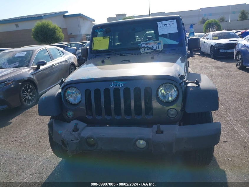 2016 Jeep Wrangler Unlimited Sport VIN: 1C4BJWDG1GL188651 Lot: 39997885