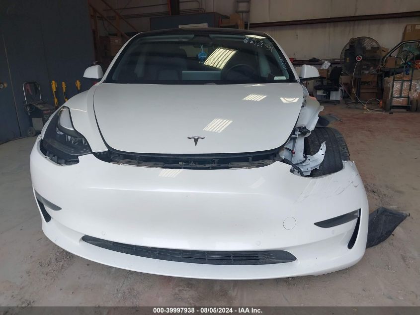 2021 Tesla Model 3 Standard Range Plus Rear-Wheel Drive VIN: 5YJ3E1EA0MF939534 Lot: 39997938