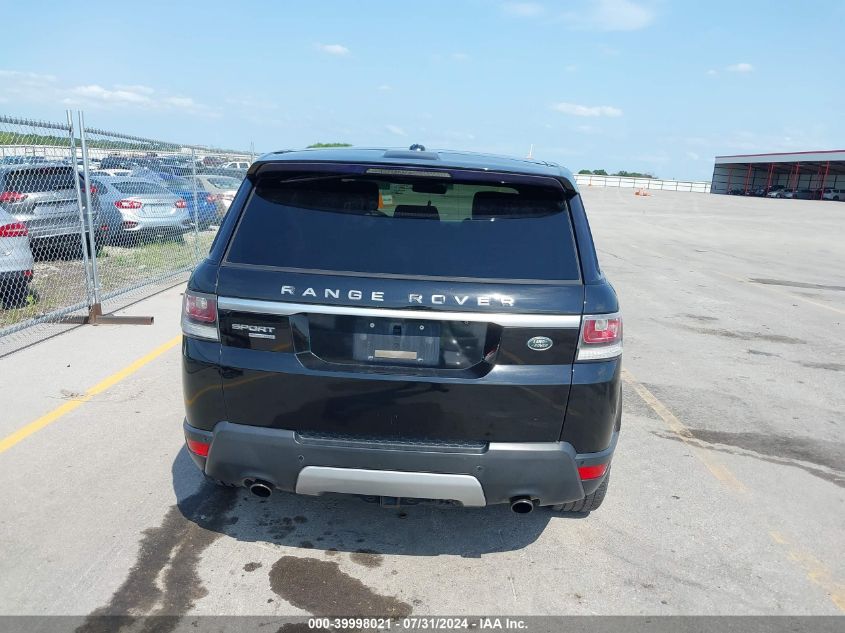 2014 Land Rover Range Rover Sport 3.0L V6 Supercharged Hse VIN: SALWR2WF5EA337541 Lot: 39998021