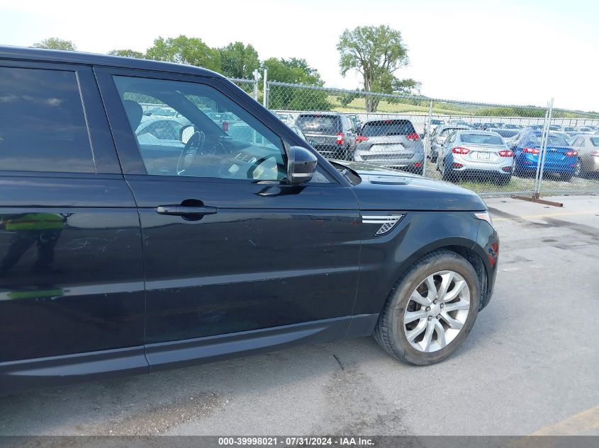2014 Land Rover Range Rover Sport 3.0L V6 Supercharged Hse VIN: SALWR2WF5EA337541 Lot: 39998021
