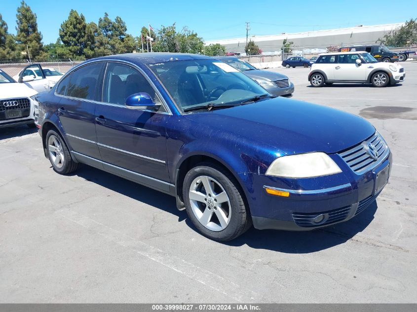 2004 Volkswagen Passat Glx VIN: WVWRH63B84P155280 Lot: 39998027