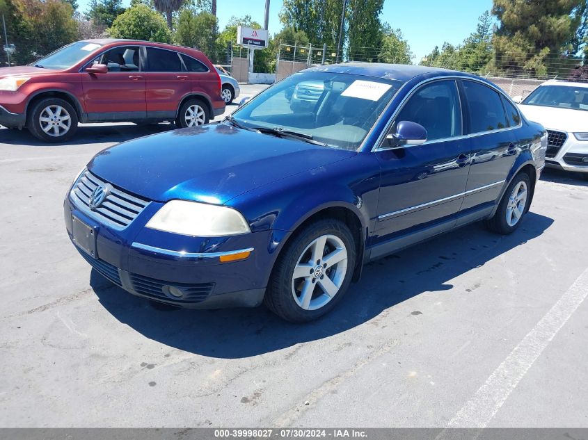 2004 Volkswagen Passat Glx VIN: WVWRH63B84P155280 Lot: 39998027