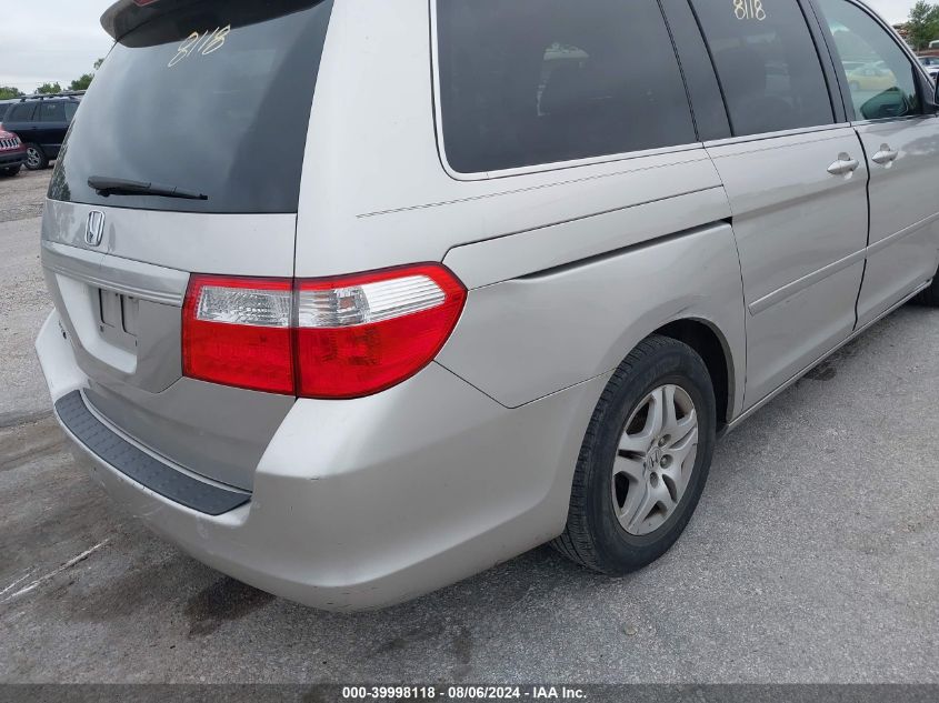 2007 Honda Odyssey Ex VIN: 5FNRL38427B458836 Lot: 39998118