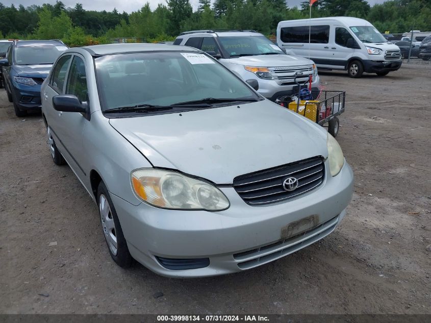 2003 Toyota Corolla Ce VIN: 2T1BR32E93C038006 Lot: 39998134
