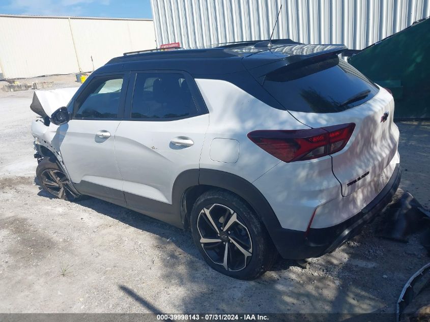 2022 Chevrolet Trailblazer Fwd Rs VIN: KL79MTSL4NB126844 Lot: 39998143