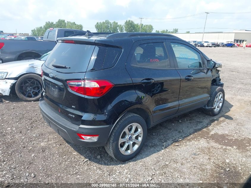 2021 Ford Ecosport Se VIN: MAJ6S3GL9MC428102 Lot: 39998148