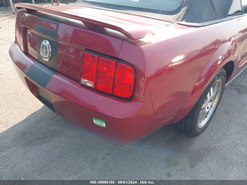 2006 Ford Mustang V6 VIN: 1ZVFT84N665175626 Lot: 39998155