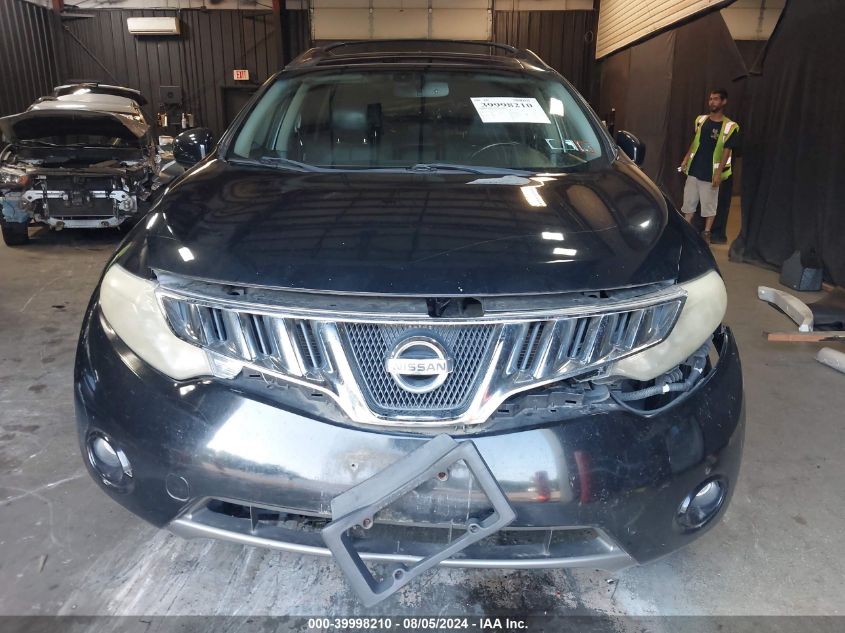 2009 Nissan Murano Sl VIN: JN8AZ18W99W136263 Lot: 39998210