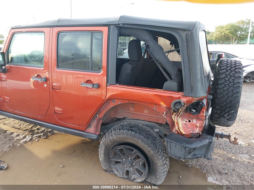 2014 Jeep Wrangler Unlimited Sport VIN: 1C4BJWDG7EL299315 Lot: 39998214