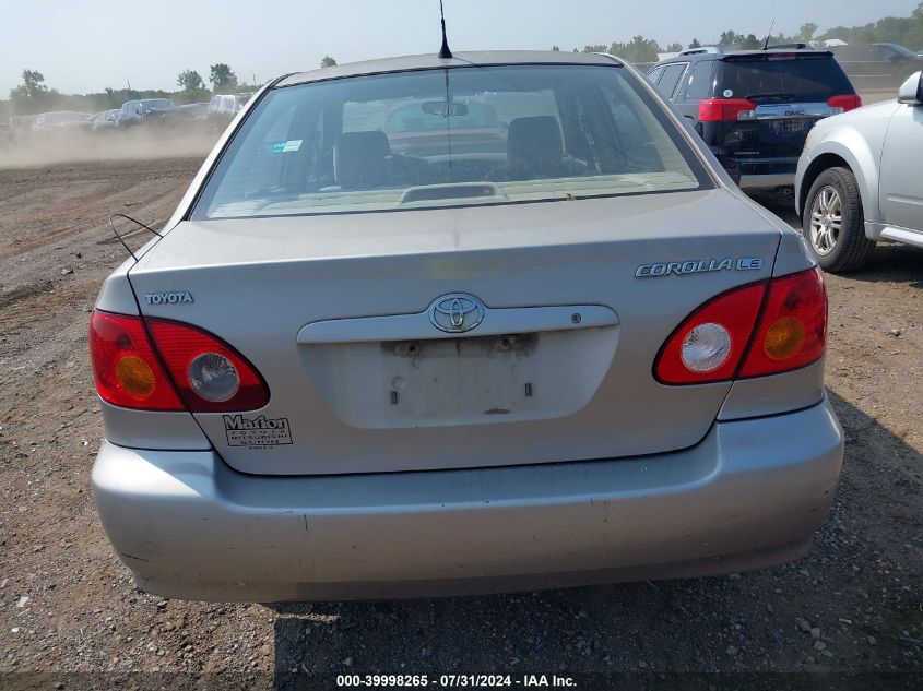 2003 Toyota Corolla Le VIN: 1NXBR32E23Z176775 Lot: 39998265