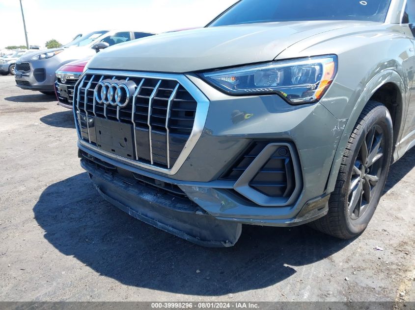 2021 Audi Q3 Premium 40 Tfsi Quattro Tiptronic VIN: WA1AUCF3XM1093664 Lot: 39998296