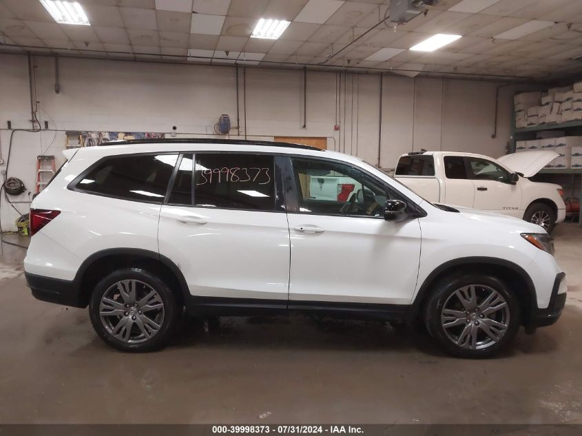 2022 Honda Pilot Awd Sport VIN: 5FNYF6H37NB042659 Lot: 39998373