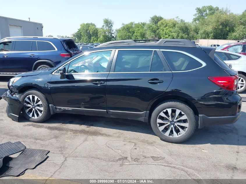 2017 Subaru Outback 2.5I Limited VIN: 4S4BSANC0H3365232 Lot: 39998390