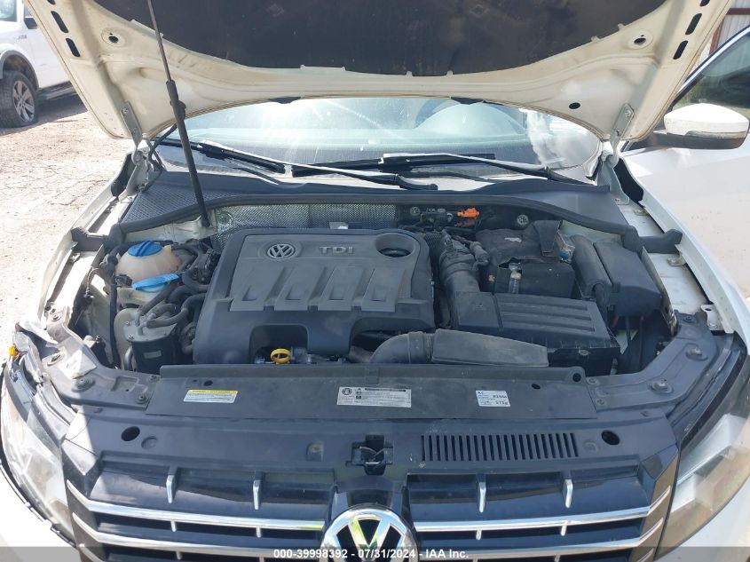 1VWBN7A3XEC018732 2014 Volkswagen Passat 2.0L Tdi Se