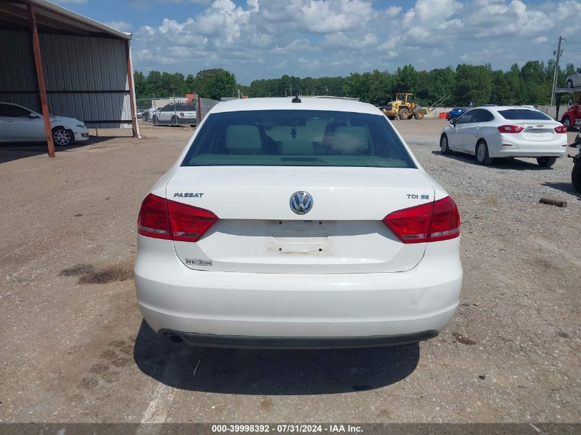 1VWBN7A3XEC018732 2014 Volkswagen Passat 2.0L Tdi Se