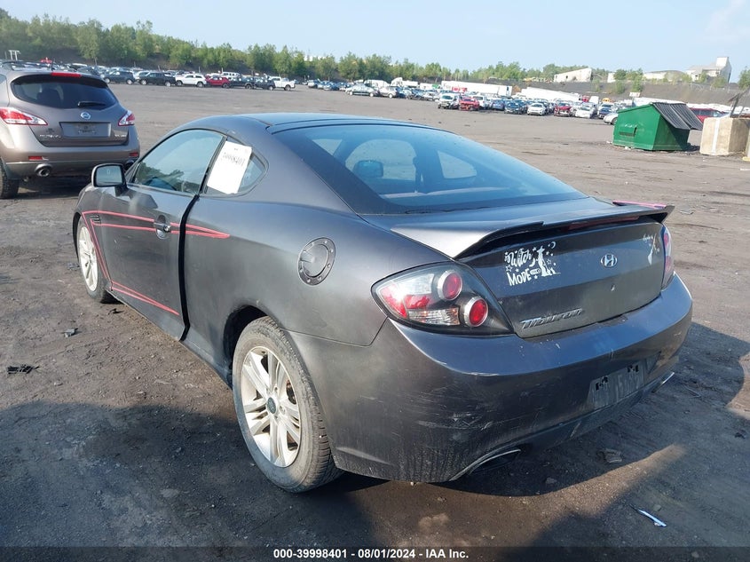 2008 Hyundai Tiburon Gs VIN: KMHHM66D08U283925 Lot: 39998401