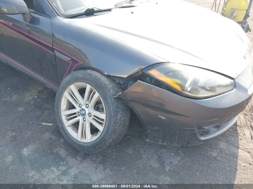 2008 Hyundai Tiburon Gs VIN: KMHHM66D08U283925 Lot: 39998401