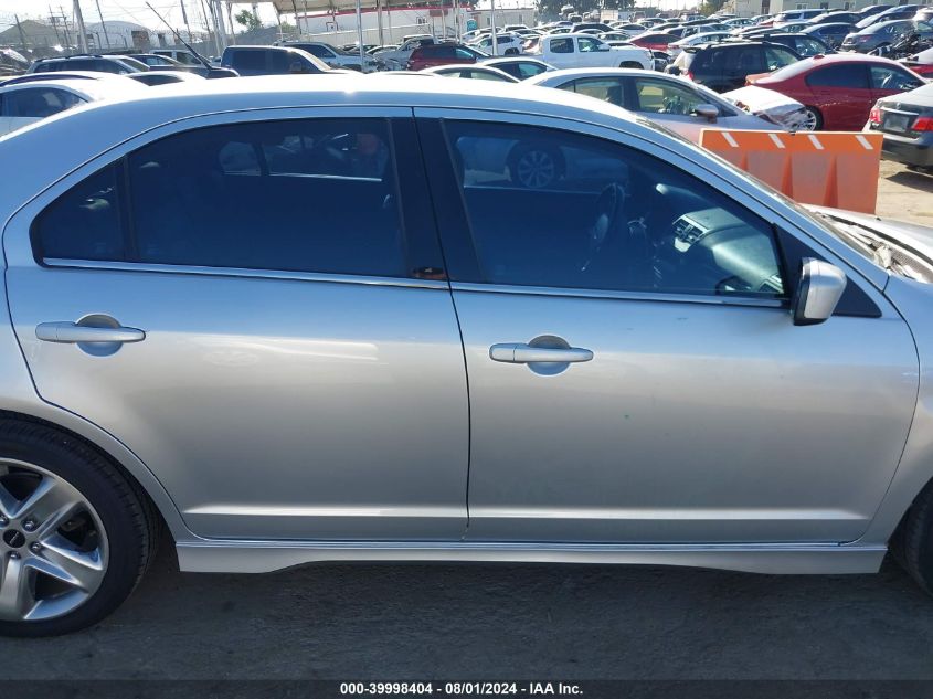 2012 Ford Fusion Sport VIN: 3FAHP0KC4CR450301 Lot: 39998404