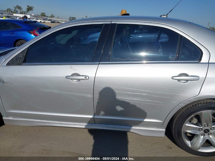 2012 Ford Fusion Sport VIN: 3FAHP0KC4CR450301 Lot: 39998404