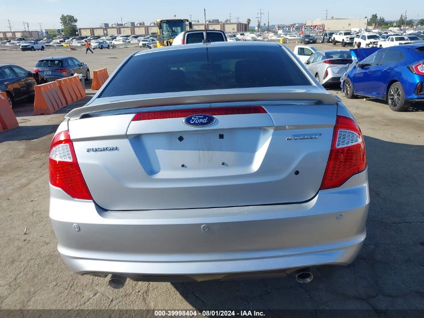 2012 Ford Fusion Sport VIN: 3FAHP0KC4CR450301 Lot: 39998404