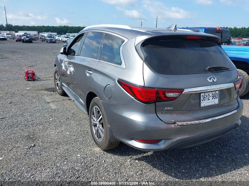 2019 Infiniti Qx60 Luxe/Pure VIN: 5N1DL0MM3KC549727 Lot: 39998405