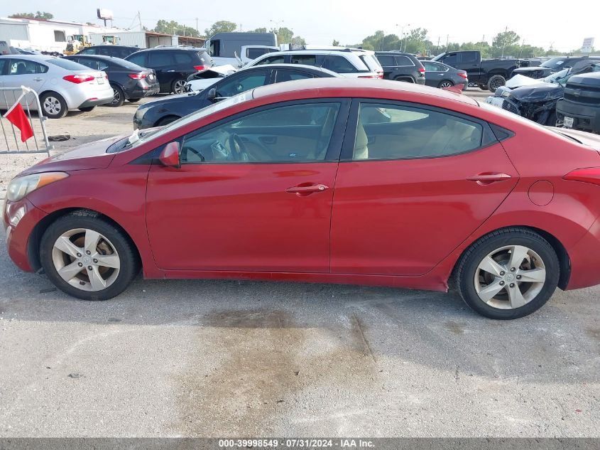 2012 Hyundai Elantra Gls/Limited VIN: KMHDH4AE7CU215492 Lot: 39998549