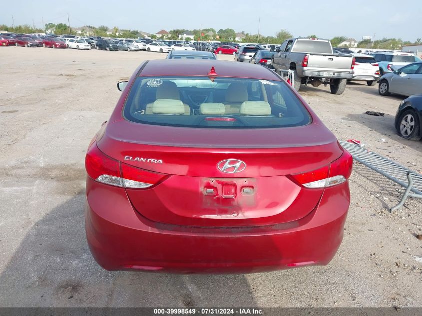 2012 Hyundai Elantra Gls/Limited VIN: KMHDH4AE7CU215492 Lot: 39998549