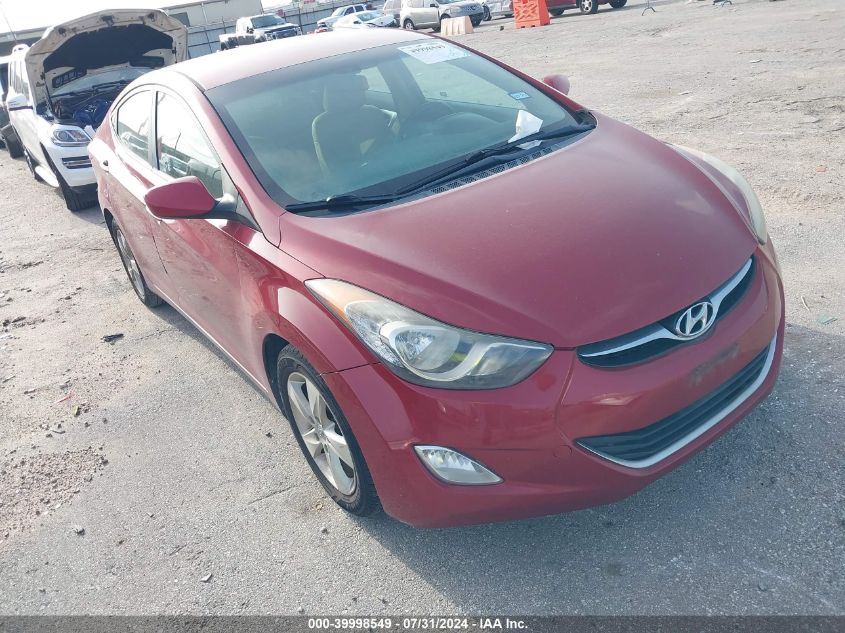 2012 Hyundai Elantra Gls/Limited VIN: KMHDH4AE7CU215492 Lot: 39998549