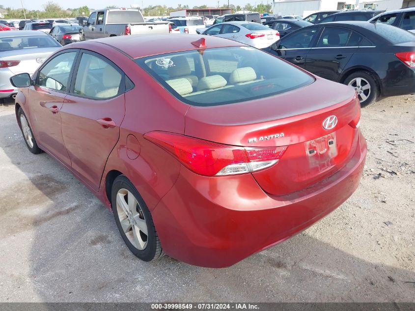 2012 Hyundai Elantra Gls/Limited VIN: KMHDH4AE7CU215492 Lot: 39998549