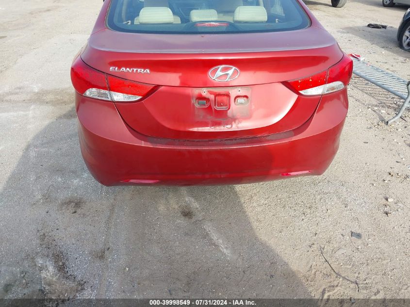 2012 Hyundai Elantra Gls/Limited VIN: KMHDH4AE7CU215492 Lot: 39998549