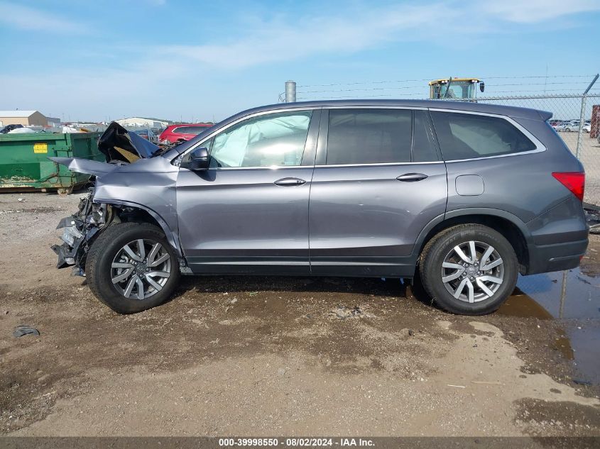 2019 Honda Pilot Ex-L VIN: 5FNYF5H56KB028355 Lot: 39998550