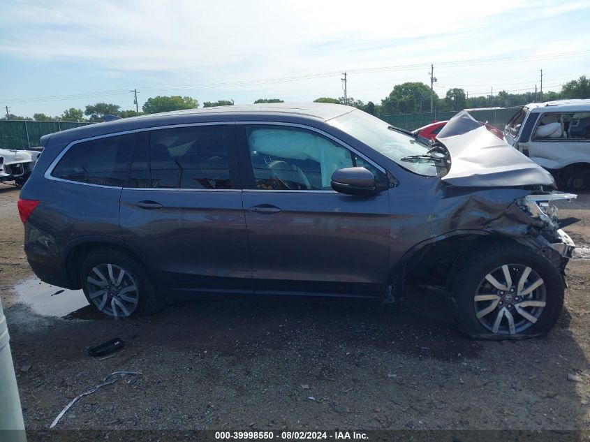 2019 Honda Pilot Ex-L VIN: 5FNYF5H56KB028355 Lot: 39998550