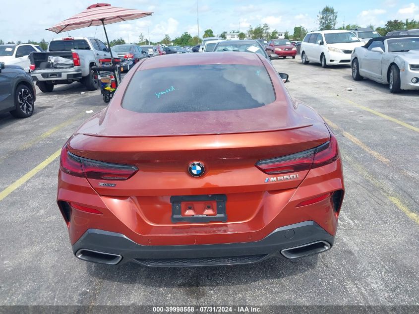 2019 BMW M850I xDrive VIN: WBABC4C56KBU95856 Lot: 39998558