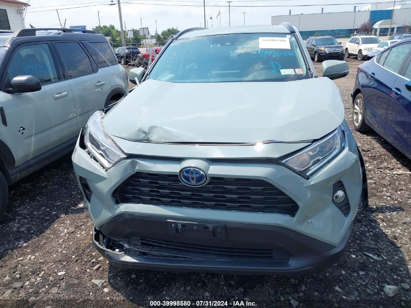 2019 Toyota Rav4 Hybrid Xle VIN: 2T3RWRFV6KW011922 Lot: 39998580