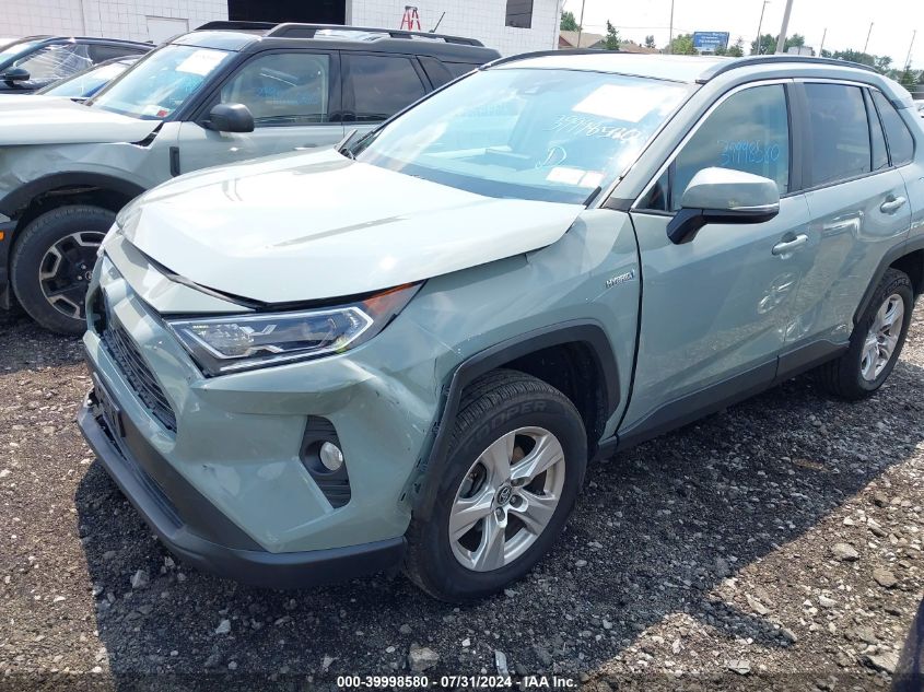 2019 Toyota Rav4 Hybrid Xle VIN: 2T3RWRFV6KW011922 Lot: 39998580