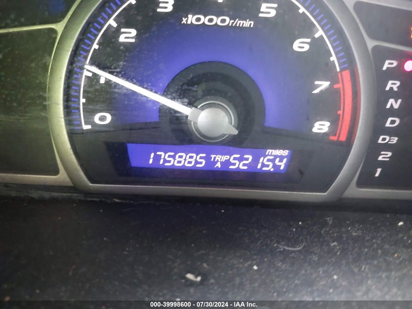 2008 Honda Civic Sdn Lx VIN: 1HGFA16508L067631 Lot: 39998600