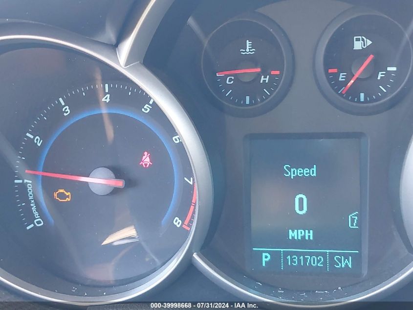 2011 Chevrolet Cruze 1Lt VIN: 1G1PF5S97B7284848 Lot: 39998668