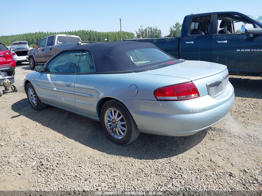 2001 Chrysler Sebring Limited VIN: 1C3EL65U41N595715 Lot: 39998777