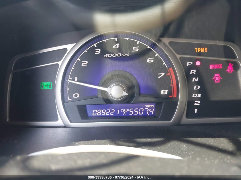 2009 Honda Civic Lx-S VIN: 2HGFA16669H508850 Lot: 39998785