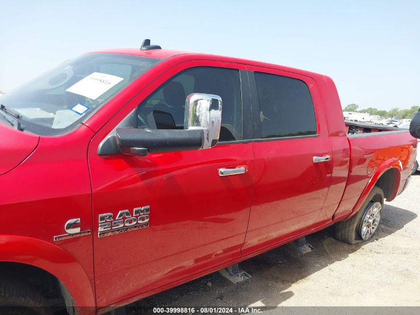 2018 Ram 2500 Laramie Mega Cab 4X4 6'4 Box VIN: 3C6UR5NL1JG250388 Lot: 39998816